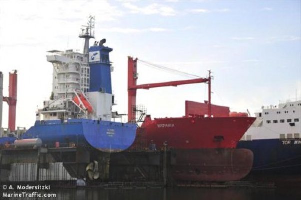 Port-containerul Hispania va arbora steagul României